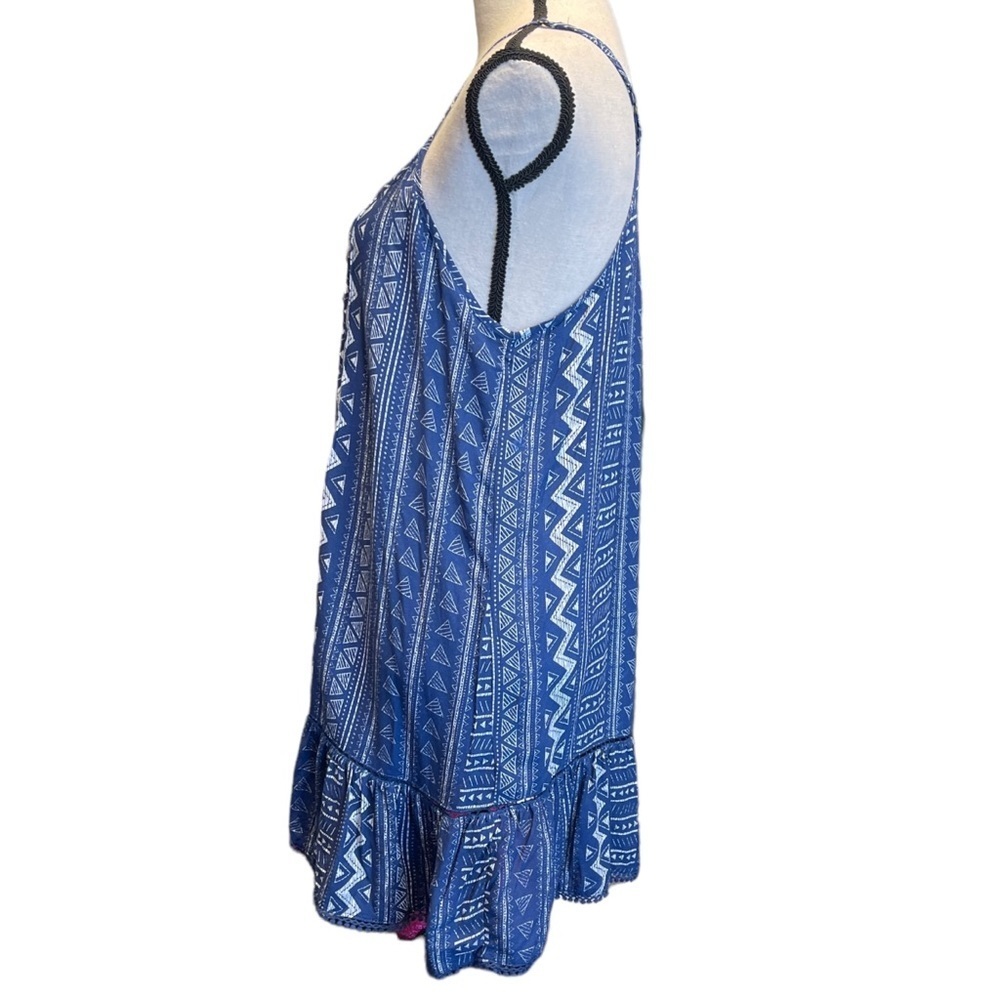 NWT Ocean Drive Surfer Beach Summer Vacation Swim Tribal Print Mini Dress Small - Picture 3 of 11